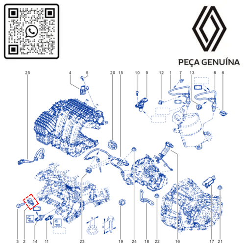 RN 03913R 220603913R SENSOR DE DETONA€AO 1.0 12V B4D KWIDLOG IISAN II - 4